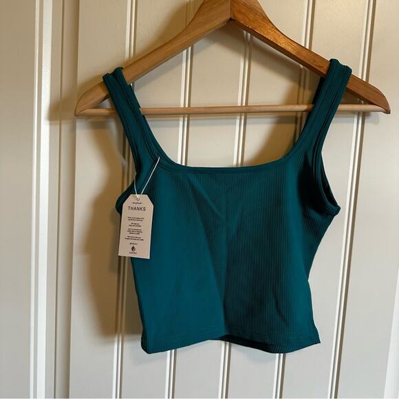 Laslulu women’s tank top‎ small green NWT - Picture 4 of 6